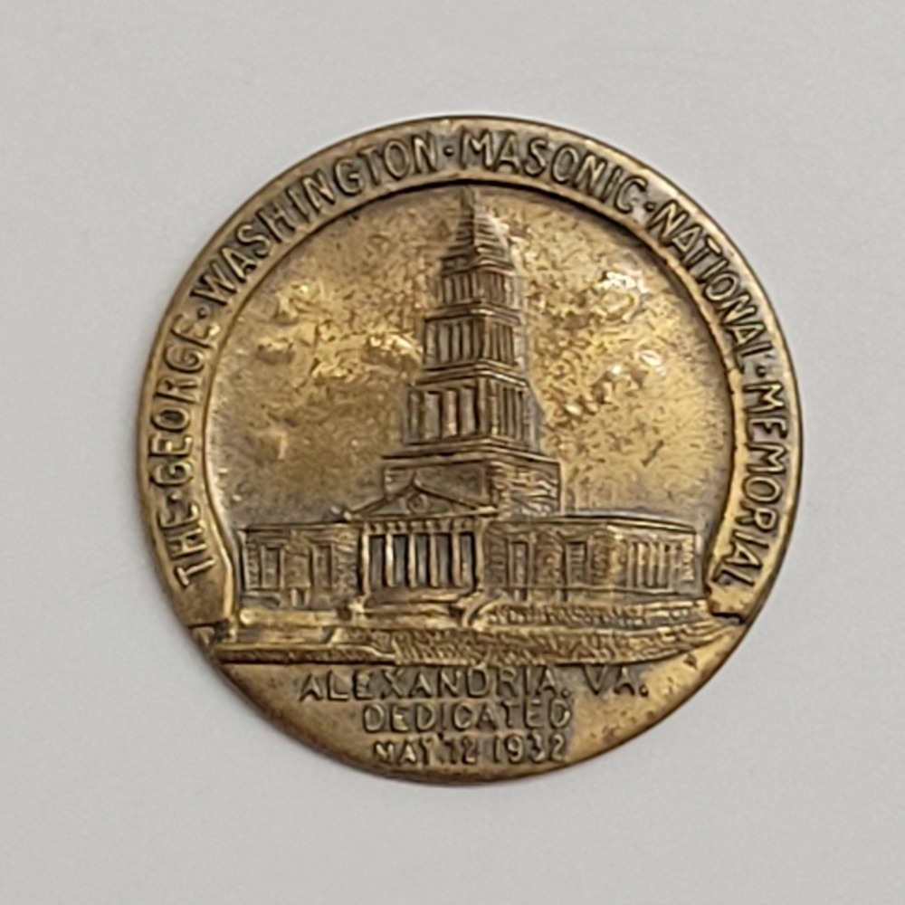 George Washington Masonic National Memorial Dedication Coin 1932 Alexandria VA